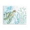 Stupell Industries Turtle in Watercolor Coral Wall Plaque Art Design by Kim Allen